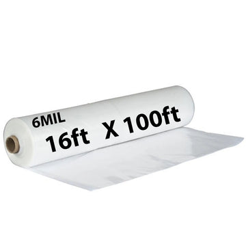 Clear Plastic Sheetings 6 mil 16' X 100'